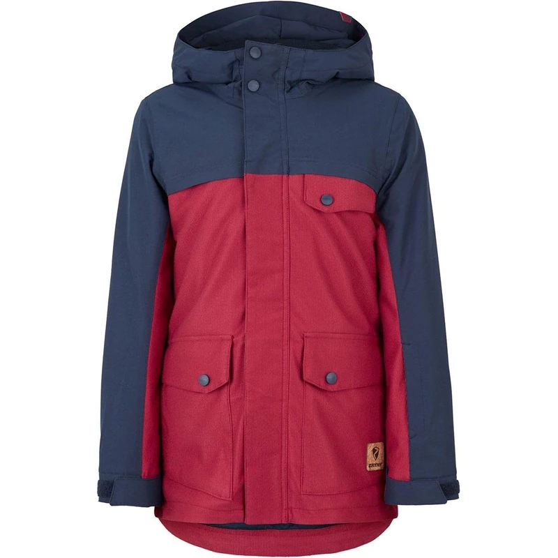 Ziener Apako Junior Boys' Ski Jacket Waterproof Windproof Warm Removable Inner Jacket, 207905, Red pepper cord., 164 (EU)
