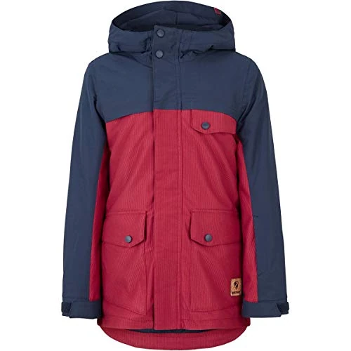 Ziener Apako Junior Boys' Ski Jacket Waterproof Windproof Warm Removable Inner Jacket, boys, Children's ski jacket, winter jacket, waterproof, windproof, warm, removable inner jacket., 207905, Red pepper cord., 140 (EU)