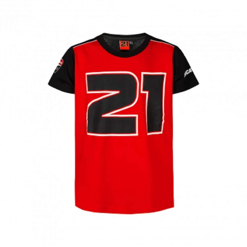 Troy Bayliss T-Shirt 21 Ducati corse 4/5,Red,Kid