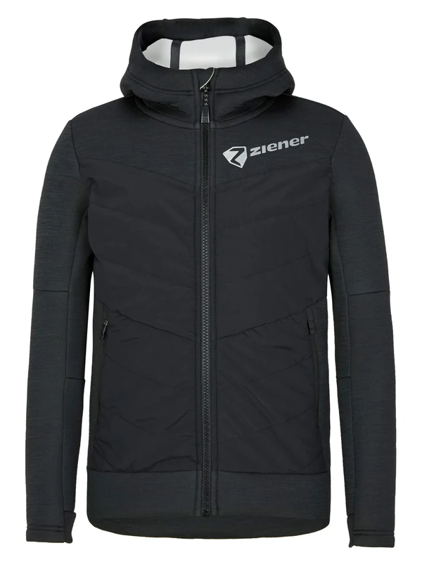 Ziener Janok Men's Insulation Hybrid Jacket Padded Warm Functional, mens, Insulation hybrid jacket, padded, warm, functional, 207258, Black, 56 (EU) - Image 1