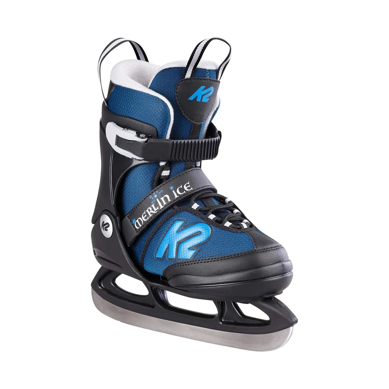 K2 Merlin Ice Boys' Ice Skates, boys, Ice skates., 25E0305, Black - Blue, EU: 29-34 (UK: 10-1 / US: 11-2)