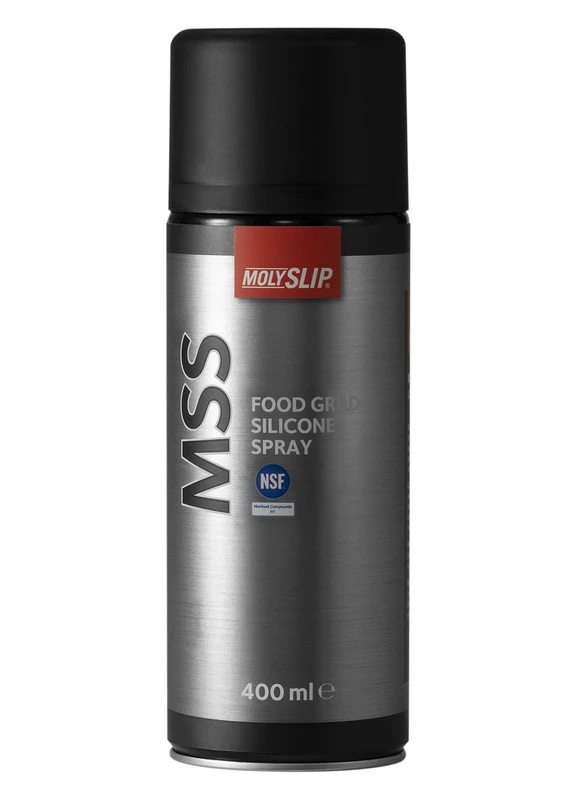 Molyslip MSS Specialist Silicone Spray Lubricant 400ml Can – Multi Purpose NSF H1 Food Grade Silicone Aerosol – Anti-Stick, Water, Chemical & Heat Resistant Silicone Spray