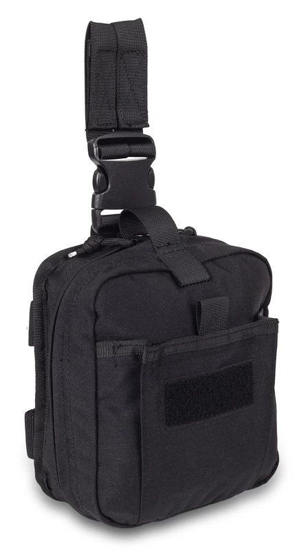 ELITE BAGS - IFAK Thigh Bag | Black | Generous | Clear | Practical One-Hand Opening