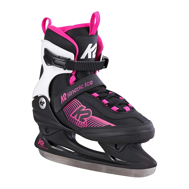 K2 Women's Kinetic Ice W Ice Skates, womens, Ice skates., 25E0240, Black - Blue, EU: 38 (UK: 5 / US: 7.5)