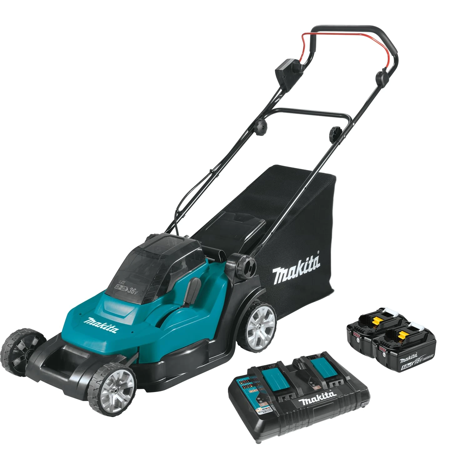 Makita DLM432PT2 Lawn Mower, 36 V