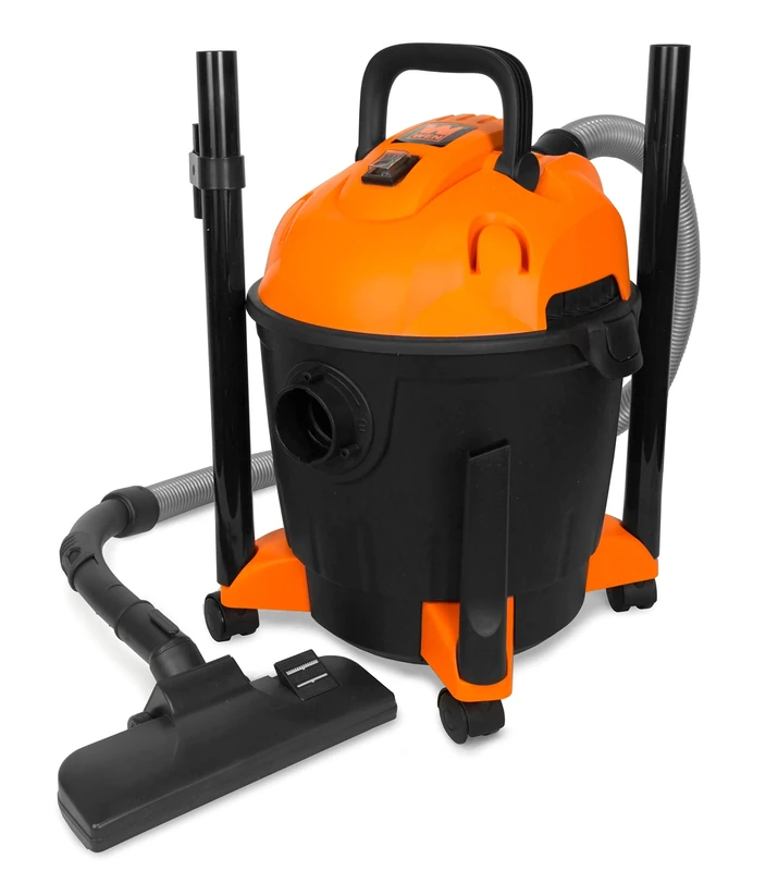 WEN 10-Amp 5-Gallon Portable HEPA Wet/Dry Shop Vacuum and Blower VC4710, Orange, Tank