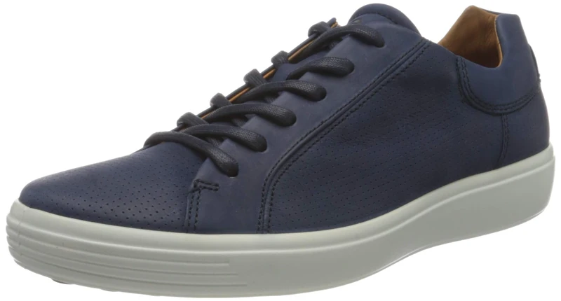 ECCO Men's Soft 7 Street Sneaker, Night Sky Nubuck Perforated, 5/5.5 UK