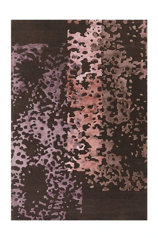One Couture Hand-woven Rug Creative Design Dark Grey Pattern Antique Pink 120 x 180 cm Living Room Rug Esszimmerteppich Flur-Läufer Rug - Image 1