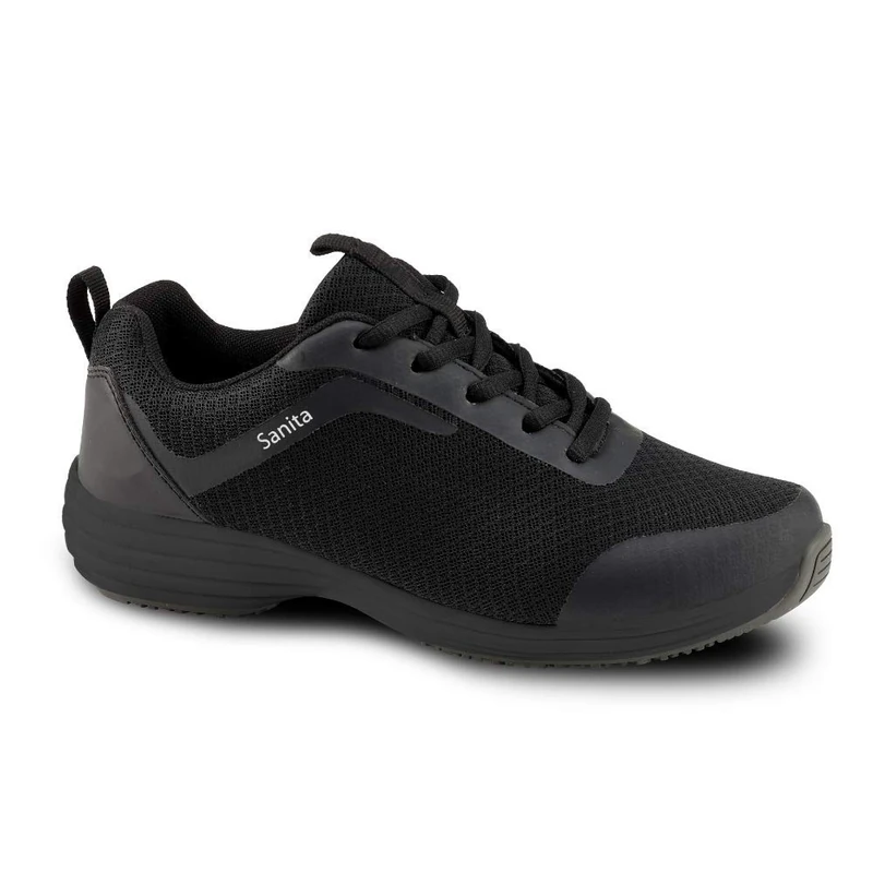 Sanita Wave Montreal Rider Zwart-Zwart, Sportswear Model Put Veters, Maat 37