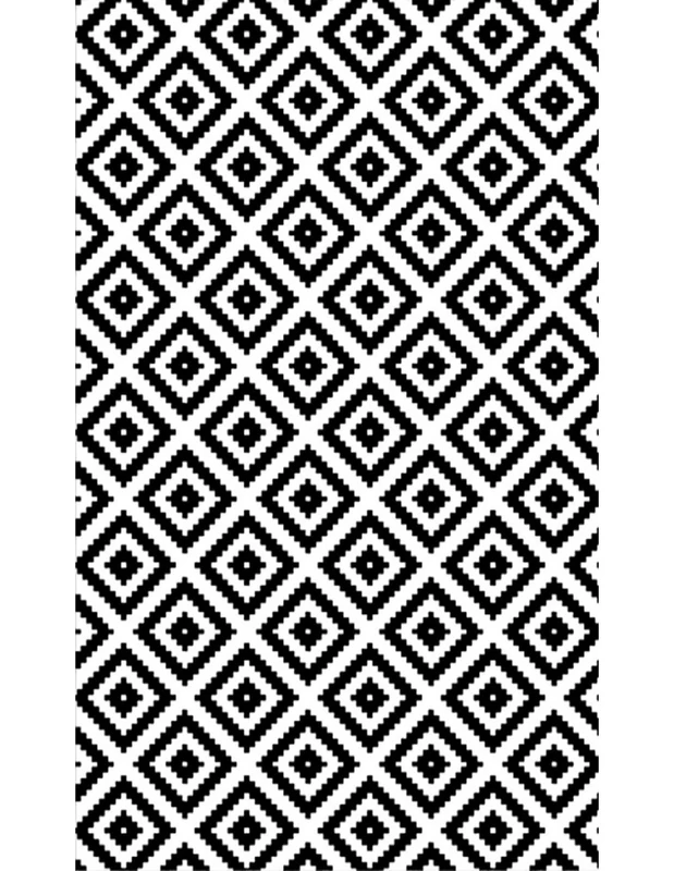 Mani Textile Living Room Rug Black&White