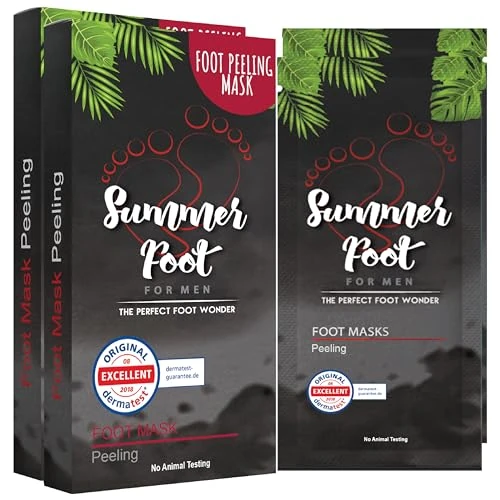Peeling Mask That Removes Dead Skin - Dermatologically Tested Callus Remover for Dry Cracked Feet - Exfoliating Foot Peel Mask for Baby Soft Feet - Cucumber & Urea Extracts