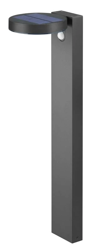 Reality Leuchten Posadas R42251142 LED Solar Outdoor Path Light Plastic Anthracite with 4.5 Watt LED Motion Sensor Path Light