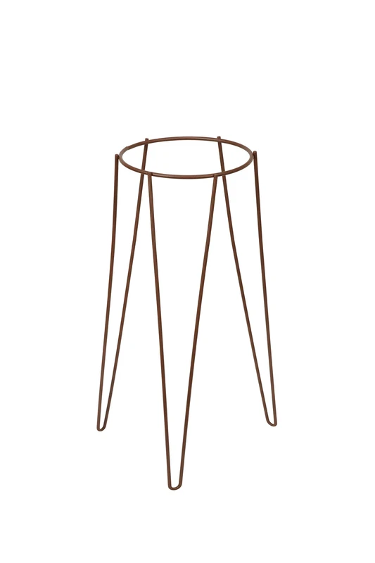 Sauvic 20 cm Diameter and 60 cm Legs Height Planter, Oxide