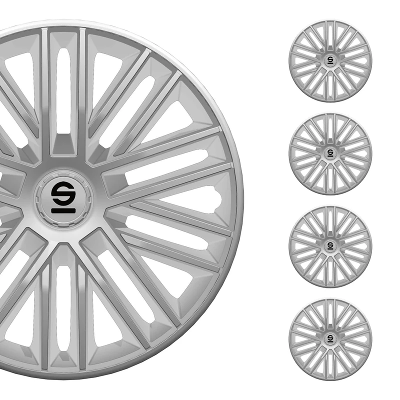 Sparco Wheel Covers Bergamo - 14-inch - Silver - Set of 4 pieces