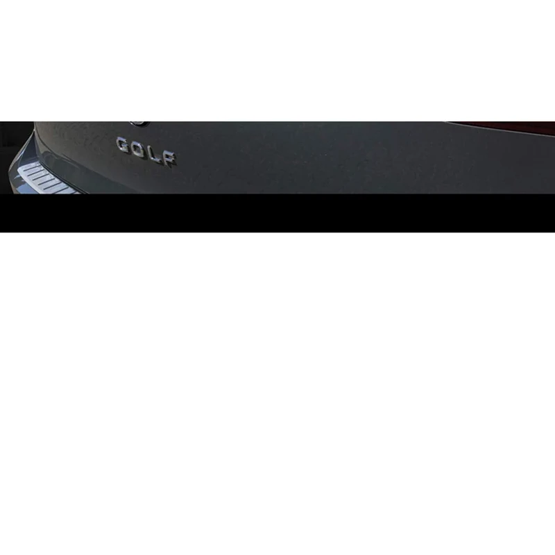 Avisa Stainless Steel Rear bumper protector compatible with Volkswagen Golf VIII HB 5-doors 2020-2024 & FL 2024- 'Ribs'