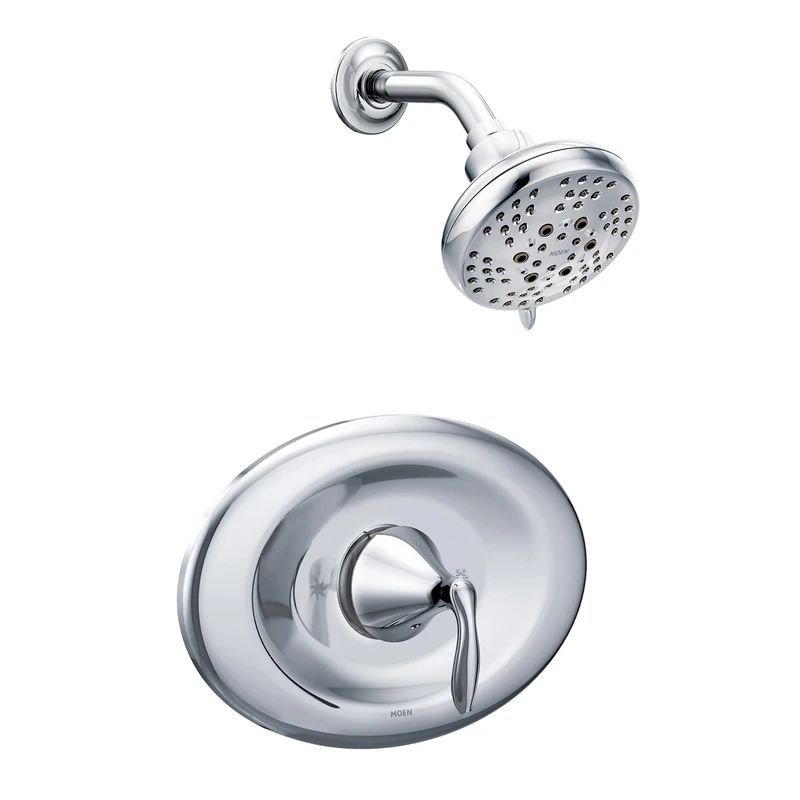 Moen T2138EP Eva Collection Posi-Temp Eco-Performance Shower Trim Kit Valve Required, Chrome