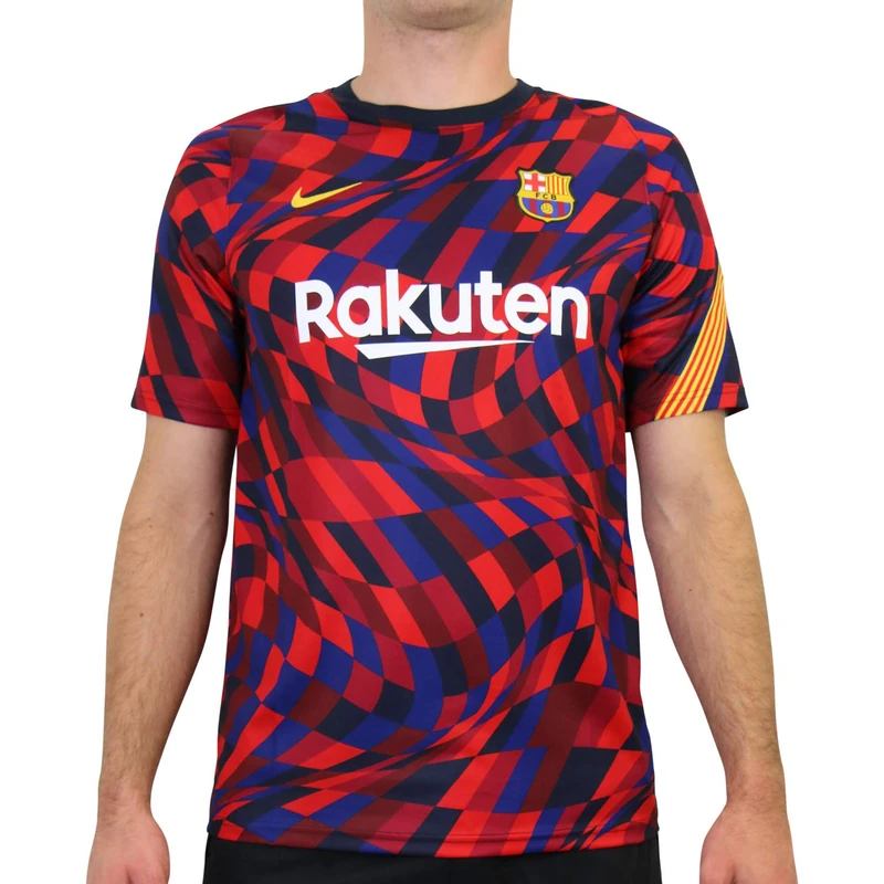 NIKE Men's Fcb M Nk Brt Top Pm T shirt, University Red/University Red/Amarillo/(Amarillo) (Full Sponsor-hme), M UK - Image 1