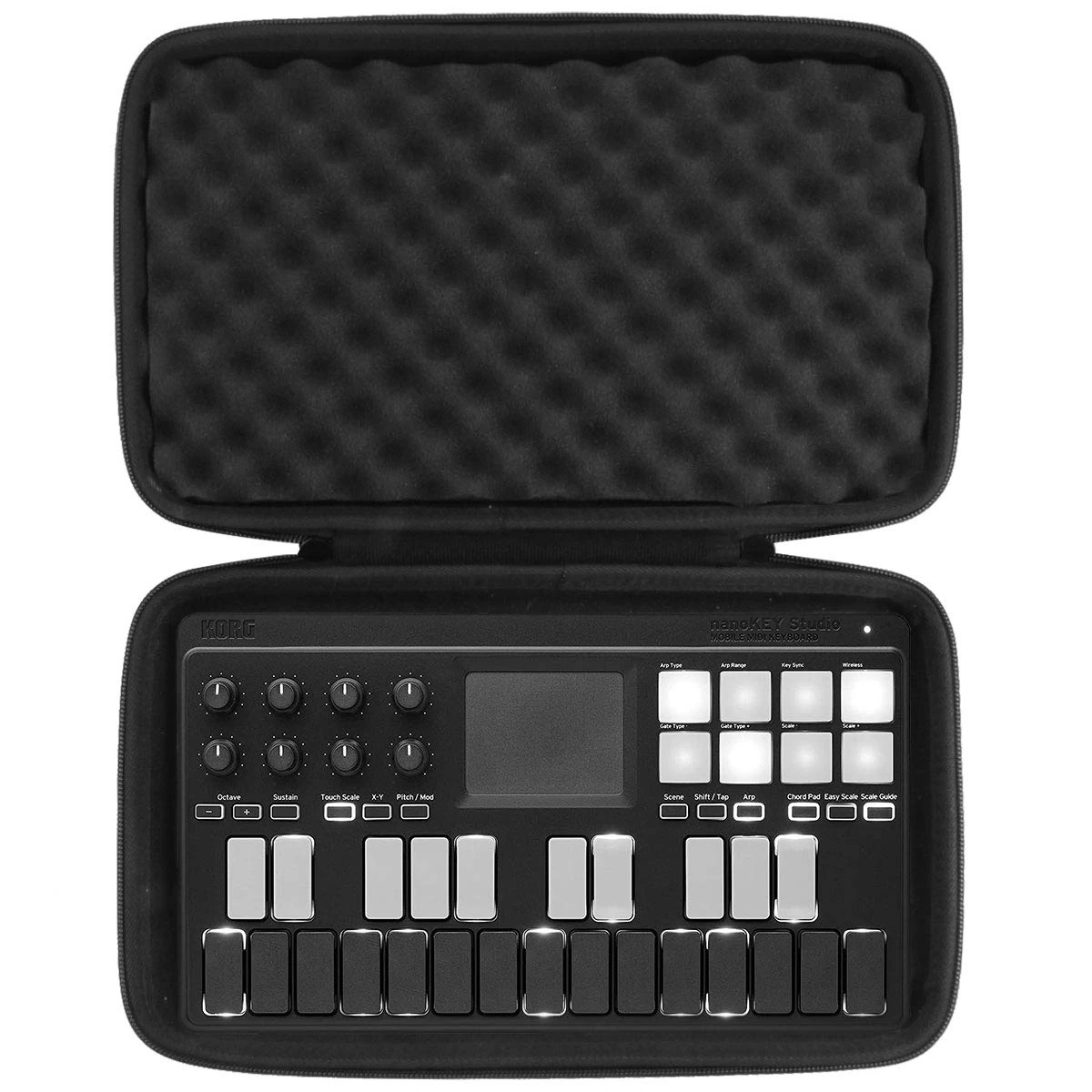khanka Hard Travel Case Compatible with Korg Midi Controller (NANOKEY-ST)