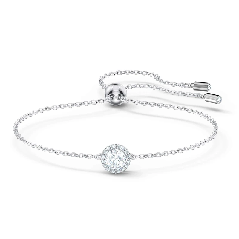 Swarovski Women's Angelic Bracelet - White Crystals Rhodium Plating