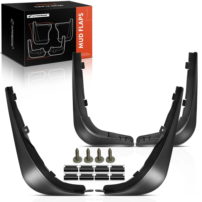 A-Premium Set of 4PCS Mud Flaps Splash Guards Mudguards Mudflaps with Hardware Kits Accessory Compatible with Porsche Panamera 2017-2020, Hatchback/Wagon, Front and Rear(Driver & Passenger Sides)