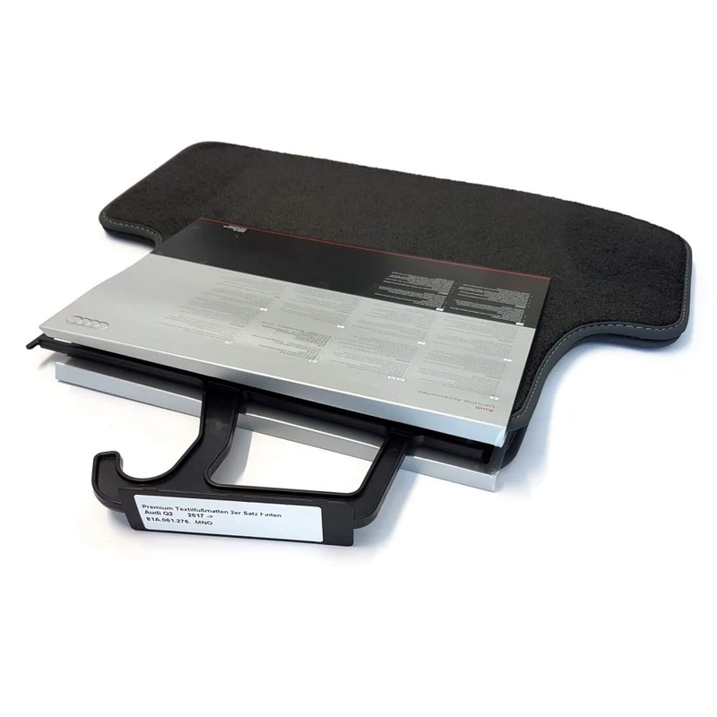 Audi 81A061276MNO Premium Velour Floor Mats Textile Floor Mats 2 x Fabric Mats Rear without Fixings