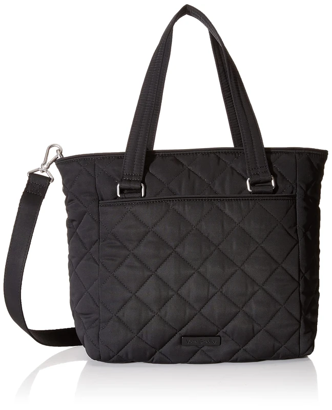 Vera Bradley Women's Performance Twill Multi-Strap Shoulder Satchel Purse Handbag, Black, One Size