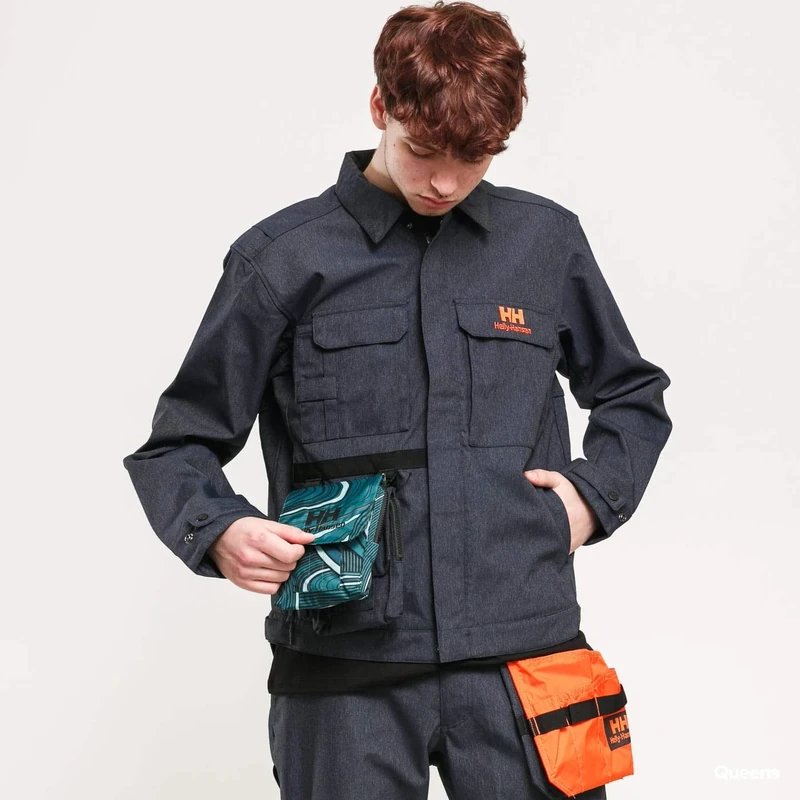 Helly Hansen Heritage Carpenter Jacket Softshell Unisex Adult, unisex_adult, Softshell Jacket, 53471, 597 navy denim, XL - Image 1