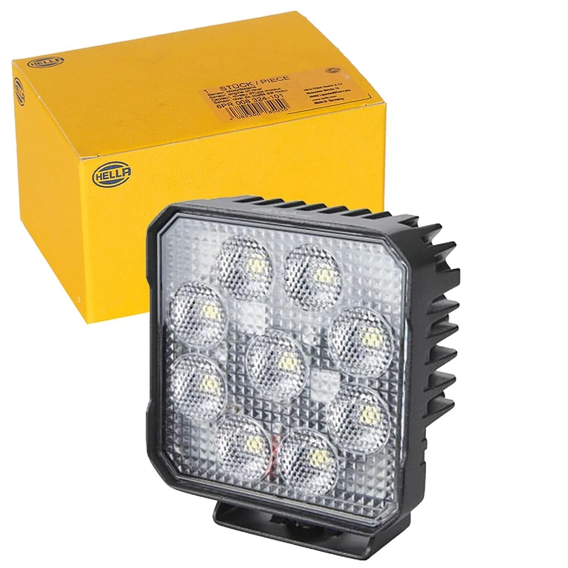 HELLA VALUEFIT 1GA 357 112-012 LED-Worklight - TS3000 - 12/24V - 3000lm - Bolted/mounting - Swivelling Mounting Bracket - Short distance lighting - Cable: 3000mm - Plug: open cable ends