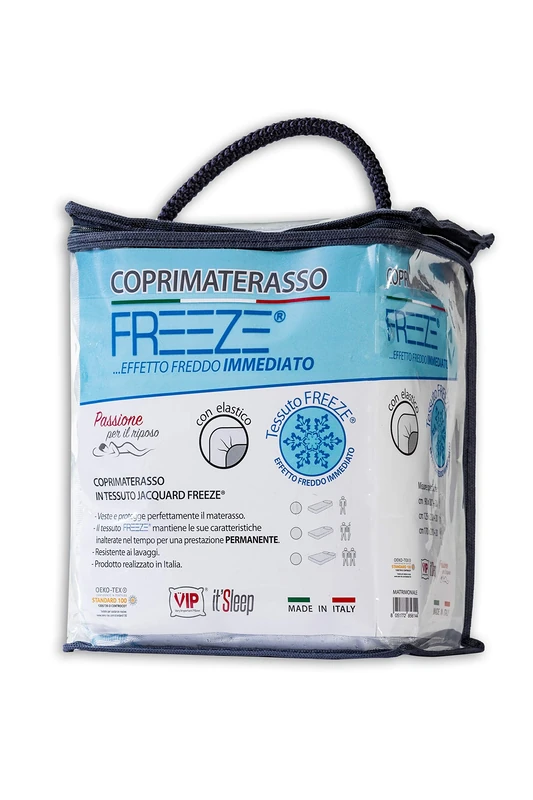 V.I.P. Very Important Pillow V.I.P. Freeze Mattress Protector Queen-size bed Tessuto Jacquard Bielastico