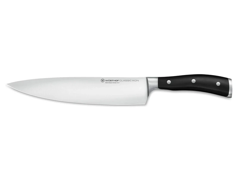 Wüsthof Classic Ikon 9 Inch Chef’s Knife, Black