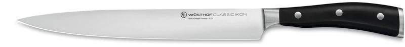 Wüsthof Classic Ikon 9 Inch Carving Knife, Black