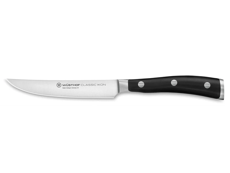 Wüsthof Classic Ikon 4.5 Inch Steak Knife, 11 cm, Black