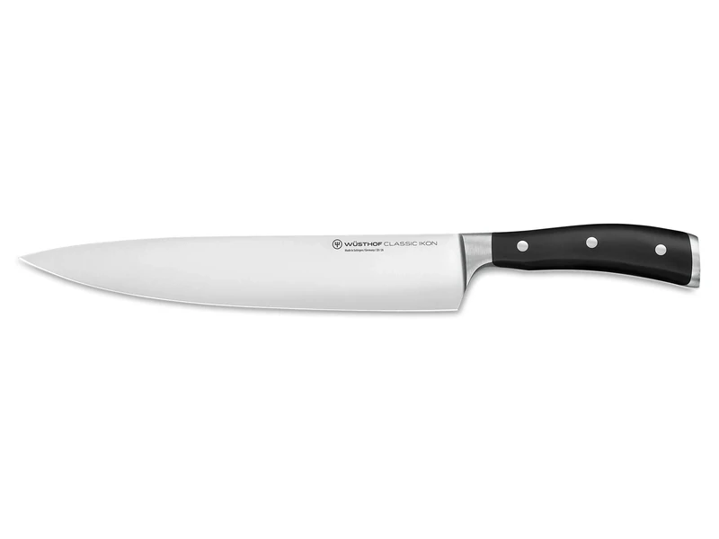 Wüsthof Classic Ikon 10 Inch Chef’s Knife, Black