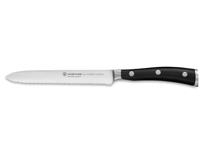 Wüsthof Classic Ikon 5 Inch Serrated Utility Knife