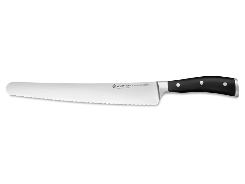 Wüsthof Classic Ikon 10 Inch Super Slicer, Black