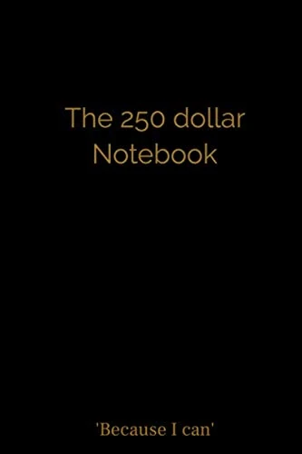 The 250 dollar notebook: 9x6 110-page lined notebook