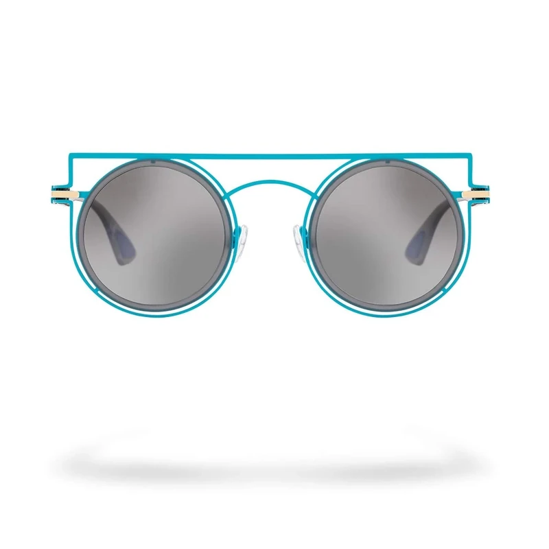 AirDP Style Galapagos Sunglasses, C1 Shiny Light Blue, 47