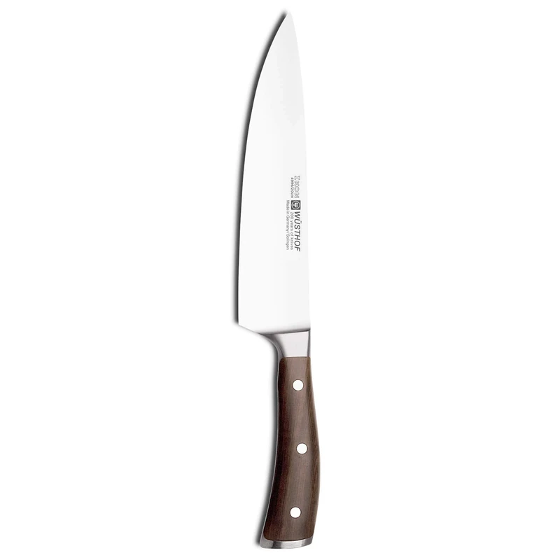 Wüsthof Ikon 8 Inch Chef's Knife, Brown, 20 Cm