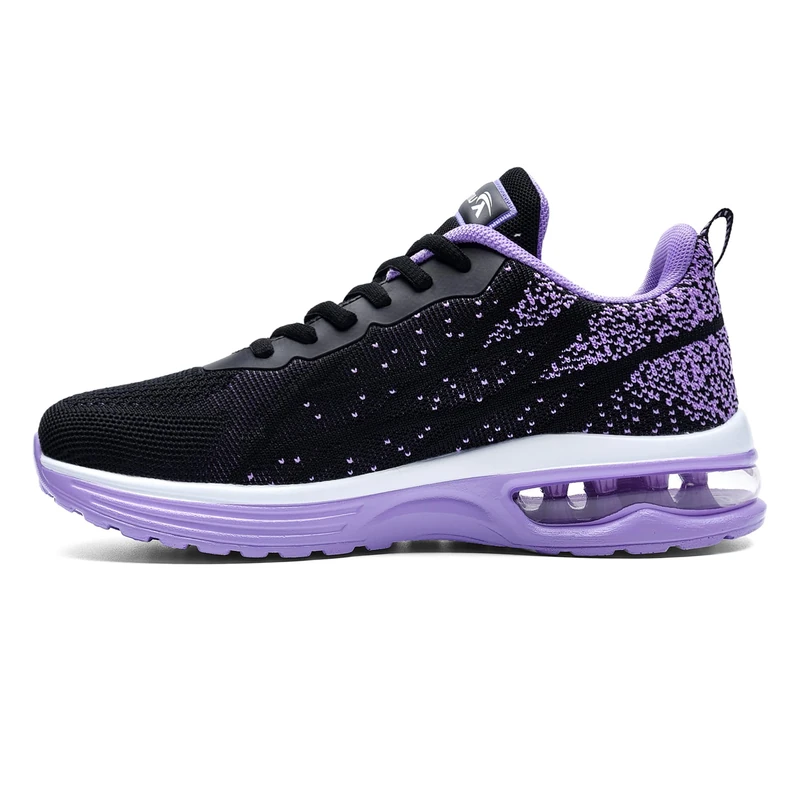 MAFEKE Women Air Athletic Running Shoes Fashion Tennis Breathable Lightweight Walking Sneakers Purple Size: 4 UK