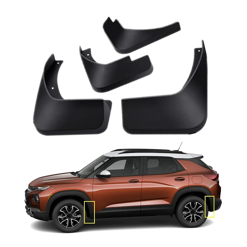 Fit for 2024 Chevrolet Chevy Trailblazer 2021 2022 2023 Mud Flaps Kit Mud Splash Guard Front and Rear 4-PC Set