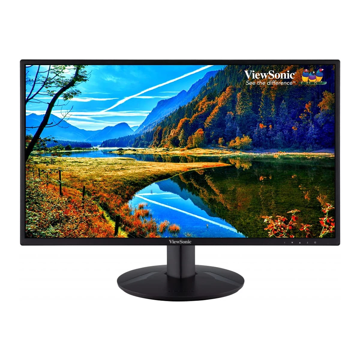 ViewSonic VA2418-SH 24-inch IPS Full HD Ergonomic Monitor with VGA, HDMI, Eye Care for Work and Study at Home, Black