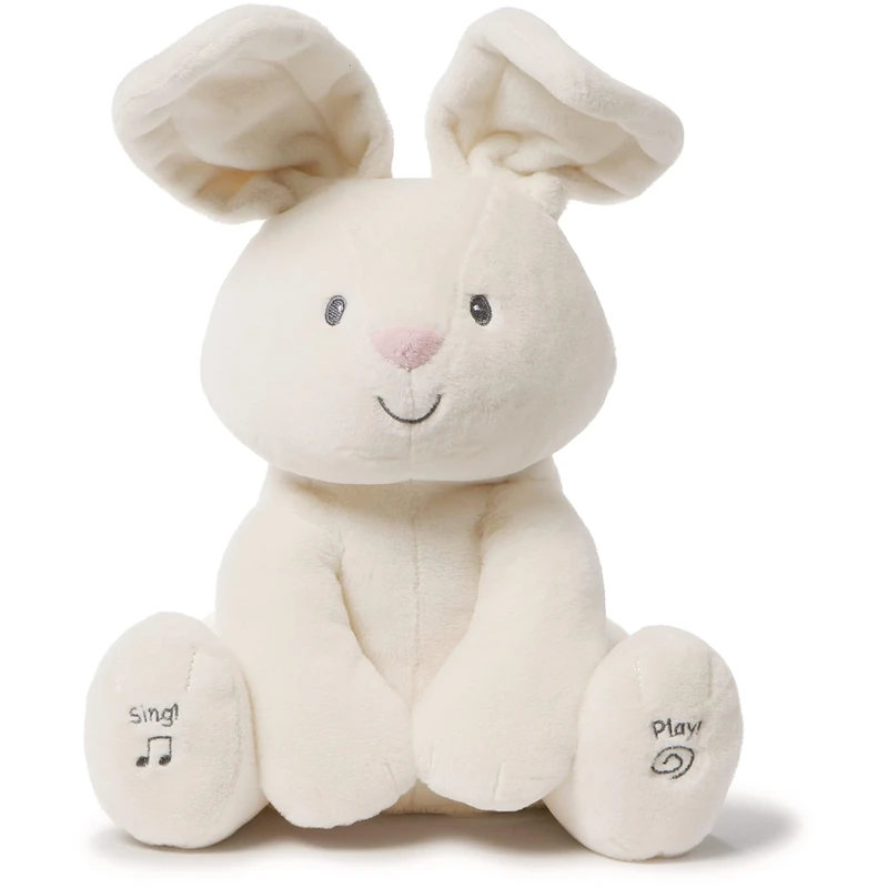 GUND Flora Bunny Interactive Plush | Moves Your Ears | 12" Plush Toy | Plush Toy for Children from 10 Months (Italian language)