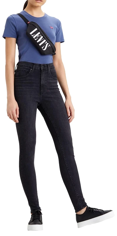 Levi's Mile High Super Skinny Women's Jeans, Black Ground, 28W / 32L