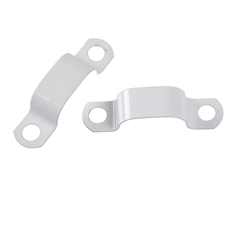 Schneider Electric Tower - LSF Saddle Cable Clips, Low Smoke & Fume Saddles, 6.3-6.9mm diameter, 18th Edition Compliant, Stainless Steel, 64LSF272W, White, Pack of 50 - Image 1