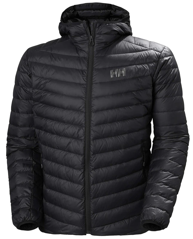 Helly Hansen Men's Verglas Hooded Down Insulator Down Jacket, Black, Large