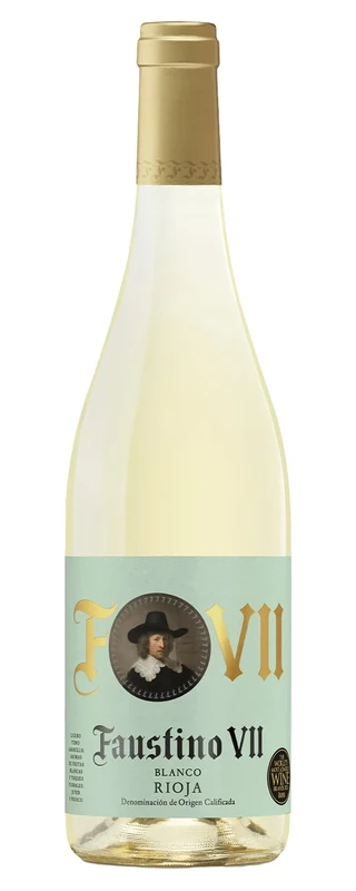 Faustino VII White Wine 75cl, 12% ABV | Viura & Chardonnay Blend | Dry, Herbaceous, Floral & Fruity | Rioja, Spain |