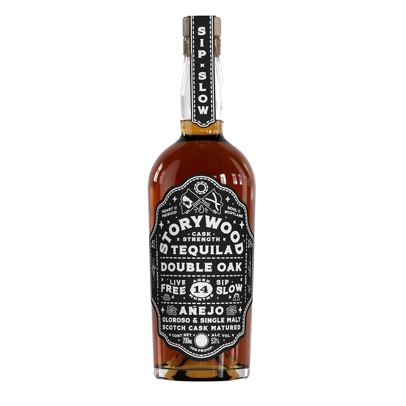 Storywood Tequila | 70cl | 53% ABV | Award Winning | Single Malt | Oloroso | Barrel Aged | Cask Strength | Reposado Tequila