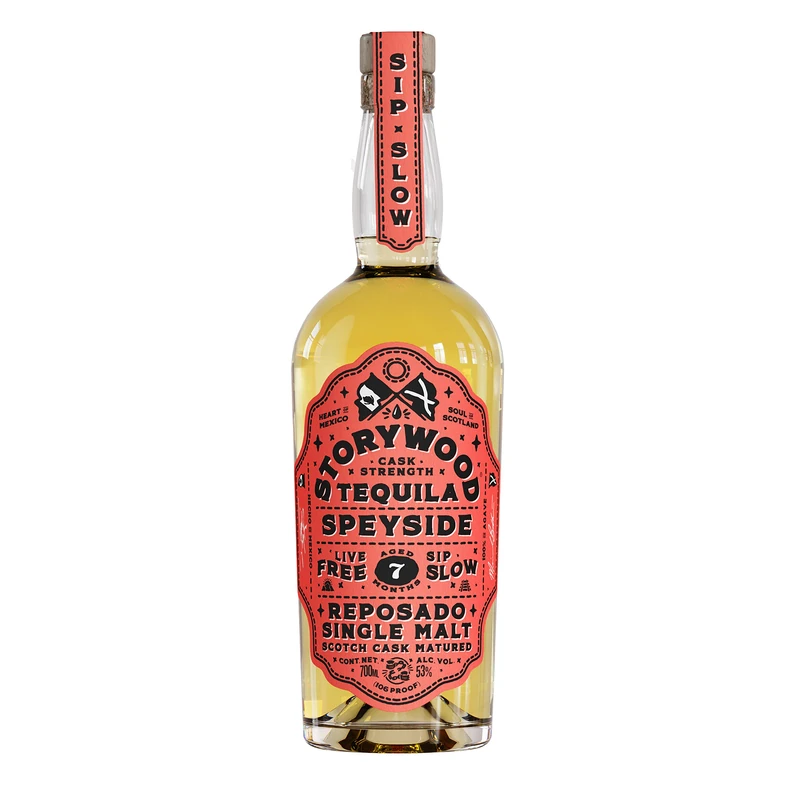 Storywood Tequila | 70cl | 53% ABV | Award Winning | Single Malt | Barrel Aged | Cask Strength | Reposado Tequila | - Image 1