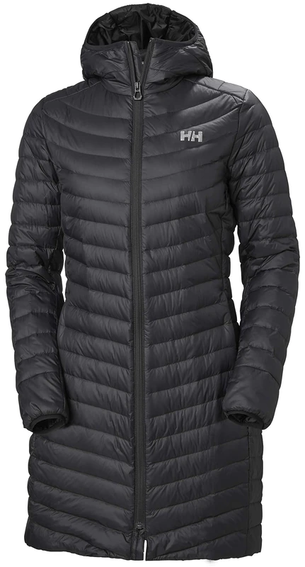 Helly Hansen Women's Verglas Long Down Insulator Down Jacket, Black, X-Small