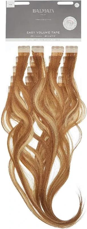 Balmain Easy Volume Tape Extensions Human Hair 20-Pieces, 55 cm Length, 9.8G Very Light Gold Blonde, 82 g